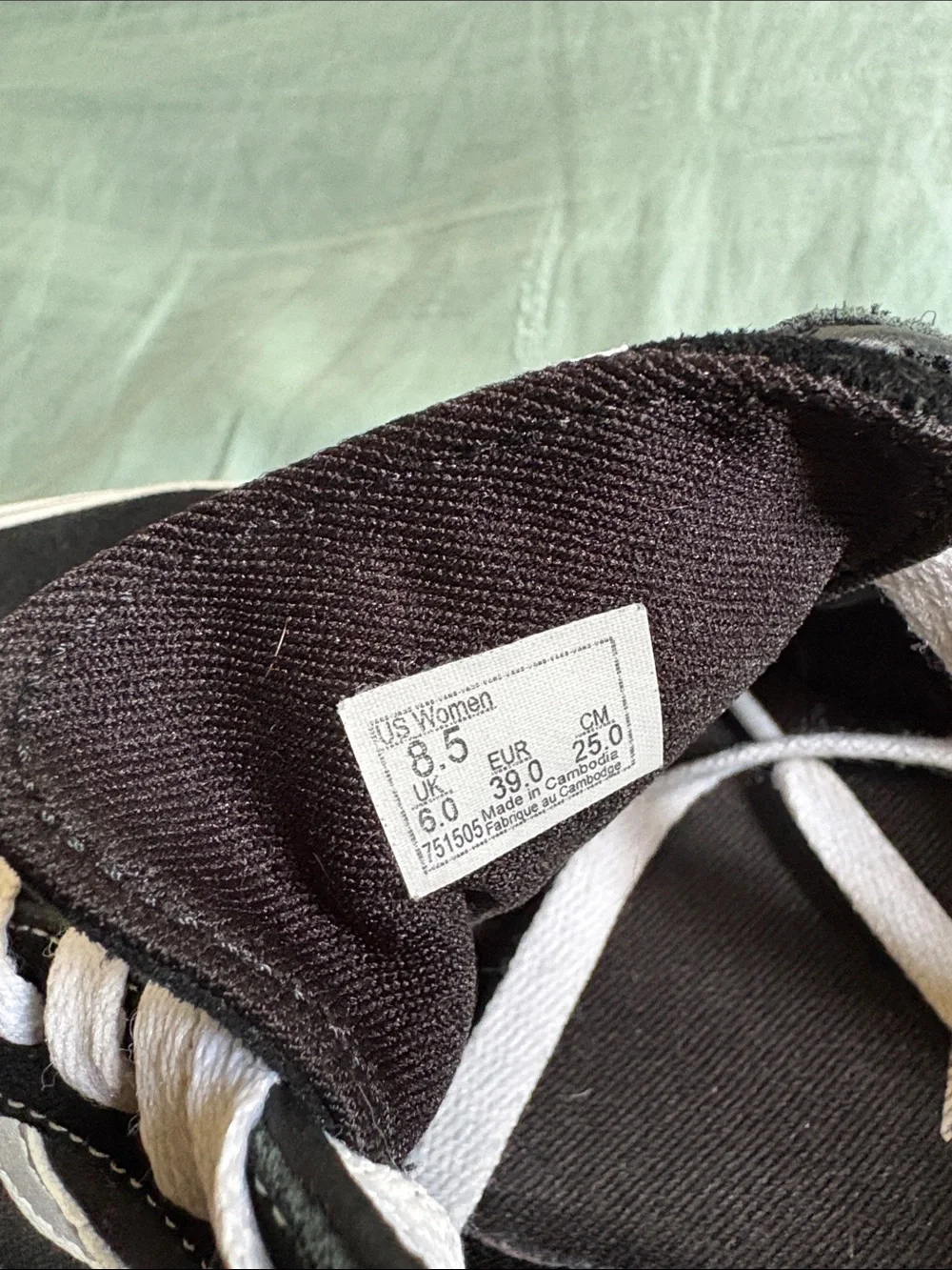 Vans Black and White Old Skool Sneakers with White Side Stripe